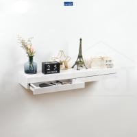 ราคา FASTTECT ชั้นวางของติดผนัง มินิมอล 2 ลิ้นชัก กว้าง 24 x ยาว 100 ซม. ขาว (12311764)