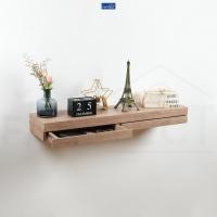 ราคา FASTTECT ชั้นวางของติดผนัง มินิมอล 2 ลิ้นชัก กว้าง 24 x ยาว 100 ซม. ไวท์โอ๊ค (12311767)