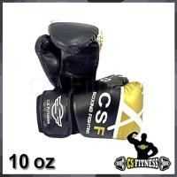 ราคา CS Fitness Boxing Glove นวมชกมวย CSF สีดำ-ทอง 10oz (12317640)