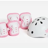ราคา MAMAPAYS : ชุดอุปกรณ์ป้องกัน หมวกกันน็อกเด็ก สนับเข่าเด็ก Pink (12317724)