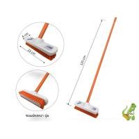 ราคา nclproduct.official แปรงขัดพื้นด้ามยาว หัวแปรงไฟเบอร์ ส้ม (12346930)