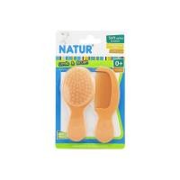 ราคา Babi Goods ชุดหวีแปรงผมเด็ก เหมาะสำหรับทารกตั้งแต่แรกเกิดขึ้นไป Natur ส้ม (12347618)
