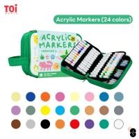 ราคา TOi เซตปากกาเมจิกสีอะคริลิก Acrylic Markers 24 สี (12360254)