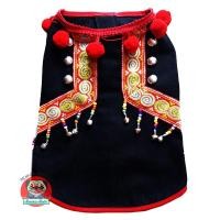 ราคา Annymalls เสื้อสุนัข เสื้อหมา เสื้อแมว เสื้อเด็กดอย เสื้อแม้ว แบบชาวเขาสีดำ ลายก้นหอย ชาย ไซส์ 5 รอบอก 21" (12341639)