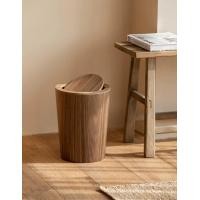 ราคา Jarncharmcenter | ถังขยะไม้แบบมีฝาปิดสไตล์ญี่ปุ่น สีเข้ม (12346152)