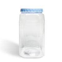 ราคา INNOPACK โหลพลาสติกทรงเหลี่ยมใหญ่ ฝาแบน โหล PET ขนาด 3000ml. ฟ้าพาสเทล แพ็ค 12 ชิ้น (12310726)