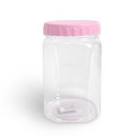 ราคา INNOPACK โหลพลาสติกทรงเหลี่ยม ฝาแบน ขวดโหล PET ขนาด 900ml. ชมพูพาสเทล แพ็ค 6 ชิ้น (12310731)