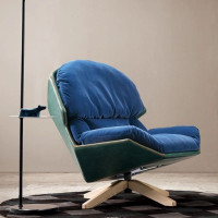 ราคา shirafurniture - เก้าอี้อาร์มแชร์วัสดุขาไม้แอช หนัง+กำมะหยี่ (12310827)