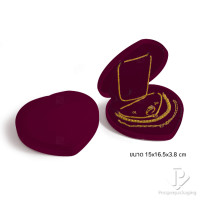 ราคา Prosperpack รวมกล่องกำมะหยี่สีเลือดหมูภายในสีเลือดหมู หัวใจSET L-(LMLM) (12334980)