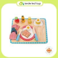 ราคา Tender Leaf Toys ของเล่นไม้ ชองเล่นบทบาทสมมติ ชุดทำอาหาร ชุดอาหารเช้า Breakfast Tray Normal (12331477)