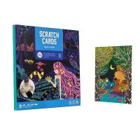 ราคา Joan Miro สมุดขูดกิจกรรมศิลปะสำหรับเด็ก DIY Scratch Cards Set ของเล่นเด็ก 3 ขวบขึ้นไป Magic forest (12364056)