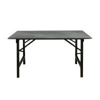 ราคา Dohome โต๊ะอเนกประสงค์ 60x120 ซม. ลายหินดำ |AB| พับได้ (12367536)