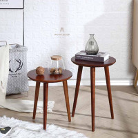 ราคา Wood Slash โต๊ะข้างเตียง โต๊ะกาแฟ โต๊ะกลาง รุ่น Chiki ไม้ยางพารา 40x40x37 cm ขนาดกลาง สีเข้ม (12372399)