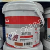 ราคา SCG สีทากระเบื้องลอนคู่ 2กก. (ประกายมุก) สีทาหลังคากระเบื้องไฟเบอร์ซีเมนต์ เอสซีจี ของแท้ สีส้มประกายมุก (12373362)