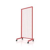 ราคา Kefva ชั้นแขวนสินค้า รุ่นมีล้อ ลวด 3 มม. ชั้นแขวนฮุก แผงโชว์ ตะแกรงแขวนของขาย สแตนโชว์ ราวห้อยสินค้า 90x120 cm สีแดง (12385934)