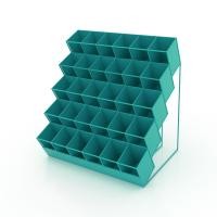 ราคา Kefva ชั้นวางปากกา 5 ชั้น 30 ช่อง ชั้นเหล็กหนา ขนาด 30x40x42cm ชั้นวางน้ำหอม ครีมซอง ชั้นโชว์สินค้าตั้งโต๊ะเคาน์เตอร์ สีเขียว (12386263)