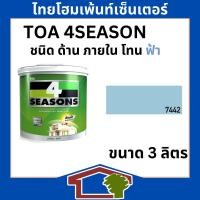 ราคา ทีโอเอ โฟร์ซีซั่น ชนิด ด้าน ภายใน โทนสีฟ้า ขนาด 3ลิตร 7442 (12378825)