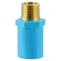 ราคา SCG ข้อต่อตรง เกลียวนอกทองเหลือง-หนา พีวีซี ตราช้าง ท่อน้ำดื่ม PVC ท่อประปา ท่อการเกษตร 18(1/2") (12394505)