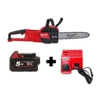 ราคา Milwaukee M18 FCHSC-0 เลื่อยโซ่ 11 ไร้สาย 18 โวลต์ (เครื่องเปล่า) ตัวเปล่า+แบต5Ah+แท่น (12378316)