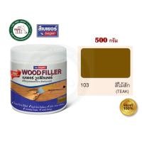 ราคา Beger Wood Filler สีโป๊วไม้ วู๊ดฟิลเลอร์ เบเยอร์ ขนาด 500 กรัม ทุกเฉดสี โป้วไม้ 103 109 110 172 103 สีไม้สัก (12403425)