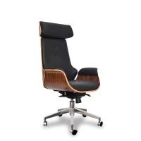 ราคา BUNISE Leather Chair เก้าอี้บอส เก้าอี้หนังแท้ เก้าอี้คอมพิวเตอร์ หลังสูง เก้าอี้ หรูหรา black (12402064)