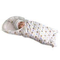 ราคา Palm&Pond ผ้าห่อตัวสำเร็จรูป เบาะอุ้มทารก 100% Cotton แถมหมวกเด็กอ่อน หมีครีม (12418021)