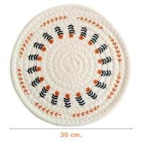 ราคา The Simple Home ผ้ารองจาน Placemat สไตล์นอร์ดิก มินิมอล ลายน่ารัก ทรงกลม ใช้รองแก้ว รองจาน ตกแต่งบ้าน K6XL 30cm (12418542)