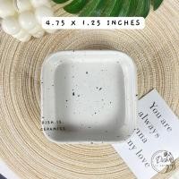 ราคา Dish.is.ceramics จานหินอ่อน ลายจุด ถ้วยไอติมคาเฟ่ เนื้อเซรามิค ขนาด 4.75x1.25นิ้ว หินอ่อนขาว (12375493)