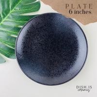 ราคา Dish.is.ceramics Black shiny set ชุดเข้าเซ็ท จานชามสีดำเงา เล่นแสง จานญี่ปุ่น ชามญี่ปุ่น จานยกขอบ 6” (12375620)