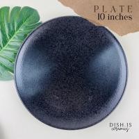 ราคา Dish.is.ceramics Black shiny set ชุดเข้าเซ็ท จานชามสีดำเงา เล่นแสง จานญี่ปุ่น ชามญี่ปุ่น จานกลมแบน 10” (12375622)