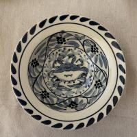 ราคา Dish.is.ceramics Blue Crab Collection เซ็ทจานชามเซรามิกส์ จานเพ้นท์มือ จานสวย ชามเล็ก 6.5” (12375812)