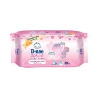 ราคา Babi Goods ทิชชู่เปียก ดีนี่ สูตรอ่อนโยน 80 แผ่น D-nee Sakura (12348060)
