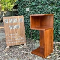 ราคา blahblah.wood ชั้นวางของไม้สัก รุ่นsos (12355083)