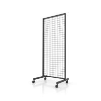 ราคา Kefva ชั้นแขวนสินค้า รุ่นมีล้อ ลวด 3 มม. ชั้นแขวนฮุก แผงโชว์ ตะแกรงแขวนของขาย สแตนโชว์ ราวห้อยสินค้า 70x150 cm สีดำ (12385913)
