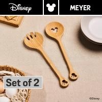 ราคา disney monochrome ชุดช้อนส้อมคลุกสลัดไม้ไผ่ meyer 2 ชิ้น ขนาดความยาวรวม 29 ซม. / 11.7 นิ้ว (48947-c) (12388408)
