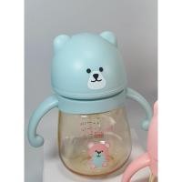 ราคา Famedขวดนมสีชา PPSU little bear คอกว้าง 8ออนซ์ พร้อมแขนจับ และจุกนม หมีฟ้า,จุกนมไซส์ M (12338347)