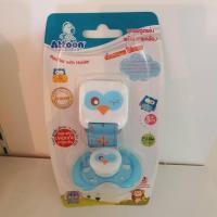 ราคา Famedจุกนมหลอก BPA FREE พร้อมสายคล้อง Attoon หัวแบน และหัวกลมไม่มีสายคล้อง หัวแบน+คล้อง.สีฟ้า (12338782)