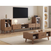 ราคา furnatur ชั้นวางทีวี ไม้แอช สีวอลนัท รุ่น tva006 (12353262)