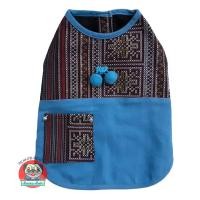ราคา Annymalls เสื้อสุนัข เสื้อแมว เด็กดอยลายชาวเขาสีฟ้า (แบบเสื้อ) ไซส์ 1 รอบอก 12" (12341630)