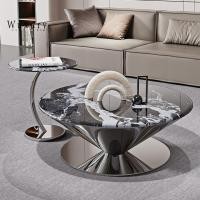 ราคา wuxury furniture โต๊ะกลางโซฟาtopหินอ่อน โต๊ะกลางหินอ่อน สไตล์ modern โต๊ะกลม แต่งบ้านหรู ส่งฟรี (12336974)