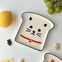 ราคา PP Home จานอาหารเช้า ขนมปังแมโทสต์ จานขนม จานมินิ จานเซรามิก จานน่ารัก จานรูปแมว จานใส่ขนม snack plate 14x12 CM หน้าแมว (12339504)