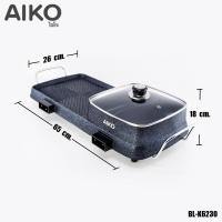 ราคา AIKO เตาปิ้งย่าง รุ่น BL-K6230 เตาชาบู 2 ช่อง กระทะย่าง BBQ 2200w เอโกะ เตาปิ้งย่างไฟฟ้า หม้อต้ม ชาบู สุกี้ normal (12356089)