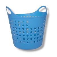 ราคา Small Evting ตะกร้านิ่ม สไตล์ญี่ปุ่น สำหรับใส่ของ ใส่ผ้า No.9956 มีหูหิ้ว สีฟ้า (12346209)