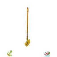 ราคา nclproduct.official แปรงล้างห้องน้ำ ทรงฮอกกี้ ด้ามเหล็กหุ้ม แปรงขัดห้องน้ำ เหลือง (12346711)