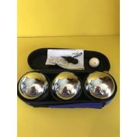 ราคา Thaibasshopลูกเปตอง เปตอง แข่งขัน ชุบโครเมียม Power Boule ชุด 3ลูก ลาย 0 (12406909)