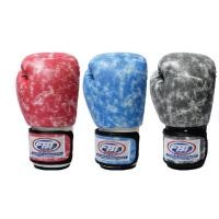 ราคา Double K Sport นวมพิมพ์ลาย หนังเทียม FBT รุ่น BG-7 #43462 ฟ้า (12422359)