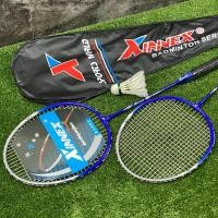 ราคา Double K Sport ไม้แบด ไม้แบดมินตัน Zinnex **แพ็คคู่พร้อมซองเต็มใบ** **แถมฟรี ลูกแบด 1 ลูก** น้ำเงิน (12422590)