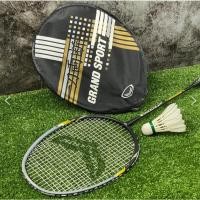 ราคา Double K Sport ไม้แบด ไม้แบดมินตันGrand Sport ISOMETRIC รุ่นHARDEDGE 372189 **แถมฟรี ลูกแบด 1 ลูก** ดำ (12422645)
