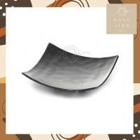 ราคา baan jarn จานอาหารญี่ปุ่น อาหาร ข้าว สี่เหลี่ยม เมลามีน น้ำหนักเบา black plate (w8sqrf) (12427271)