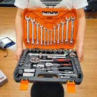 ราคา เครื่องมือช่าง ชุดบล็อก ประแจ tools รุ่น61ชิ้น ครบทุกอย่าง จบในชุดเดียว (12427511)